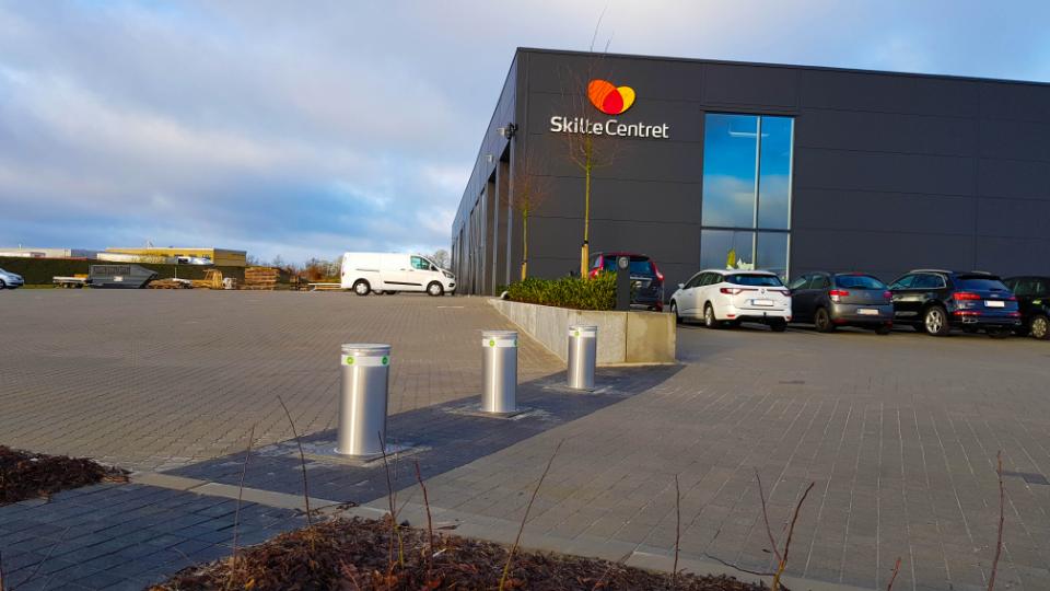 Pullerter ved SkilteCentret i Viborg