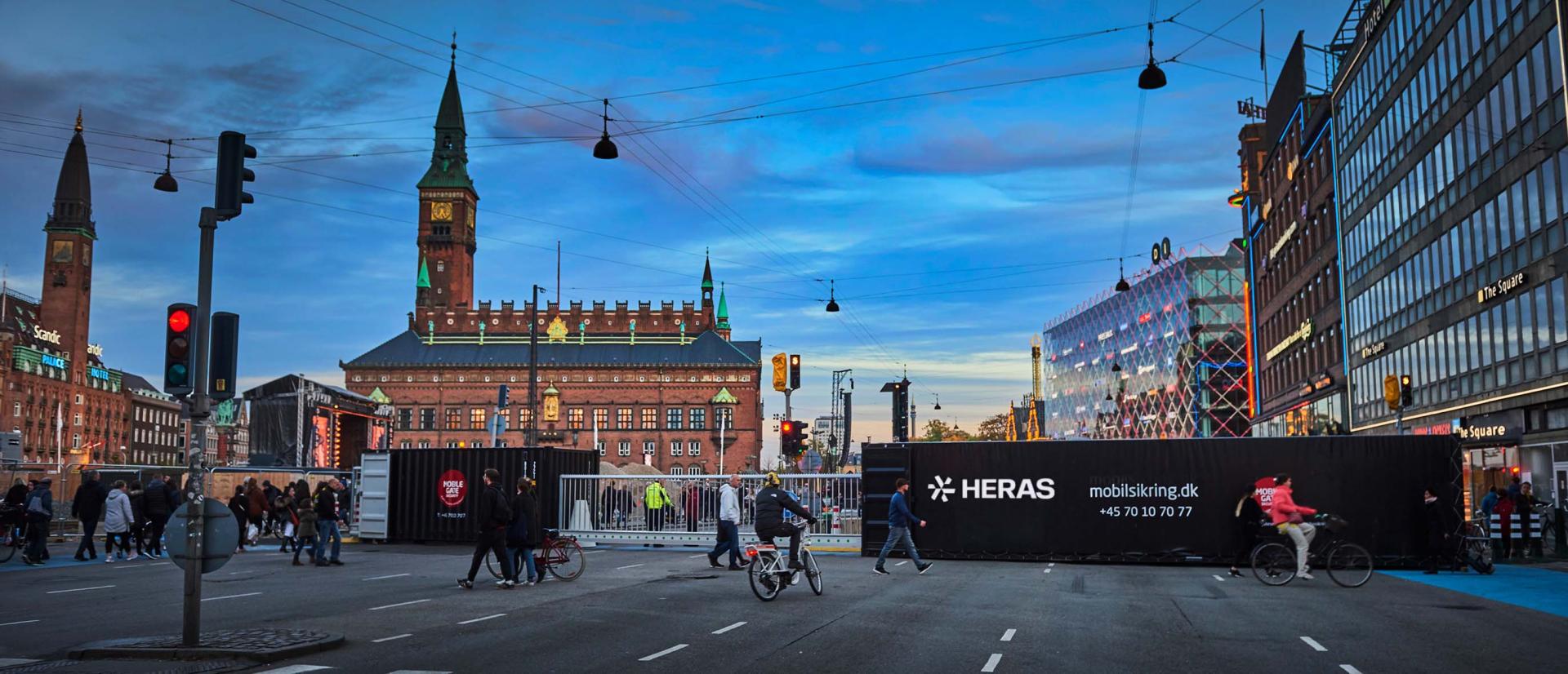 Mobilport ved Kim Larsen mindekoncert på Rådhuspladsen i København
