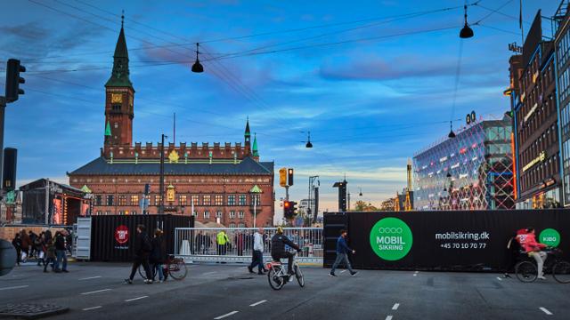 Mobilport på Rådhuspladsen i København