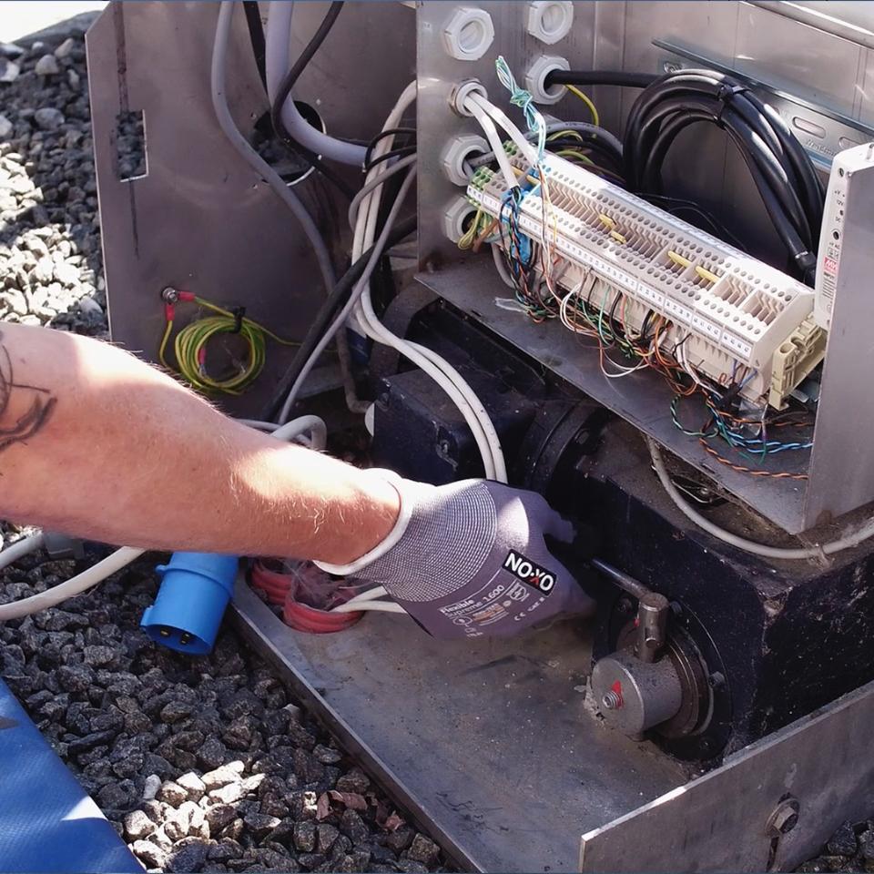 Close-up af fletvævshegn